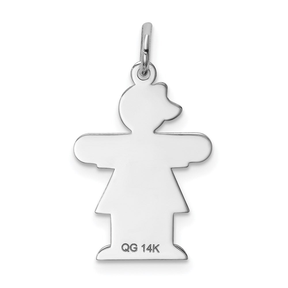 14K Weißgold 14K Weißgold Kinder Charm