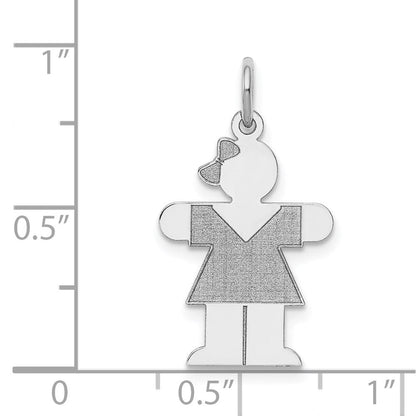 14K Weißgold 14K Weißgold Kinder Charm