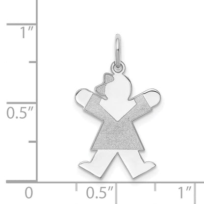 14K Weißgold 14K Weißgold Kinder Charm