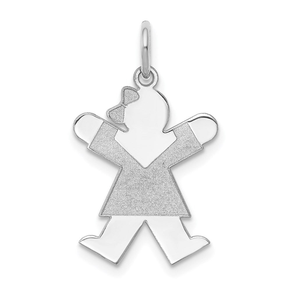 14K Weißgold 14K Weißgold Kinder Charm