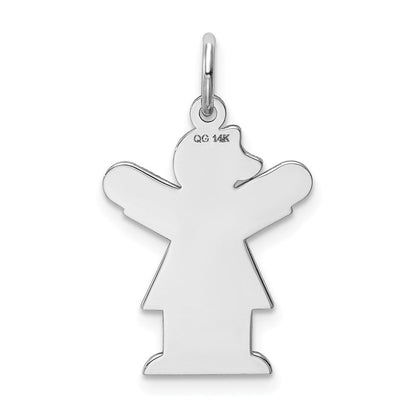 14K Weißgold 14K Weißgold Kinder Charm