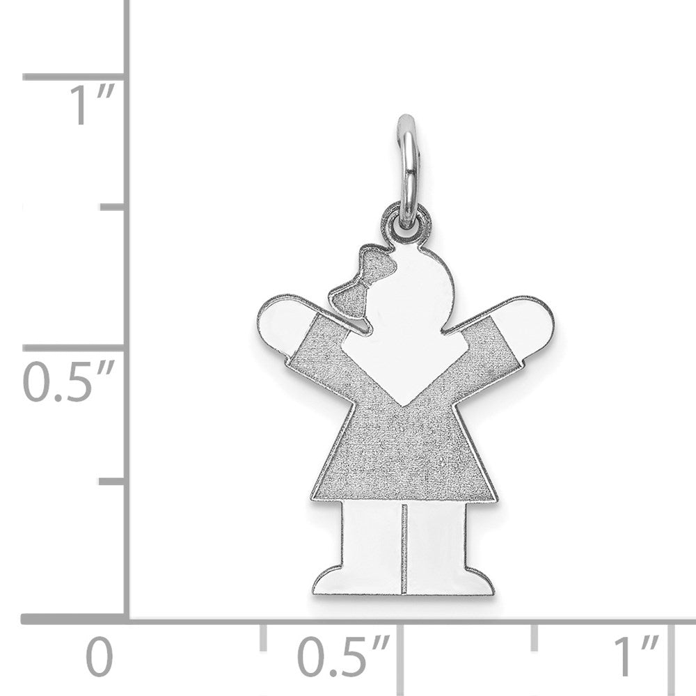 14K Weißgold 14K Weißgold Kinder Charm