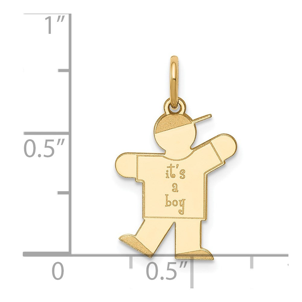 14K Gelbgold 14K Kinder Charm