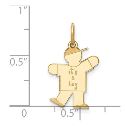 14K Gelbgold 14K Kinder Charm