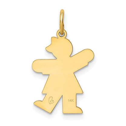 14K Gelbgold Kinder Charm