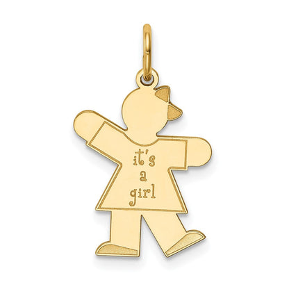 14K Gelbgold Kinder Charm