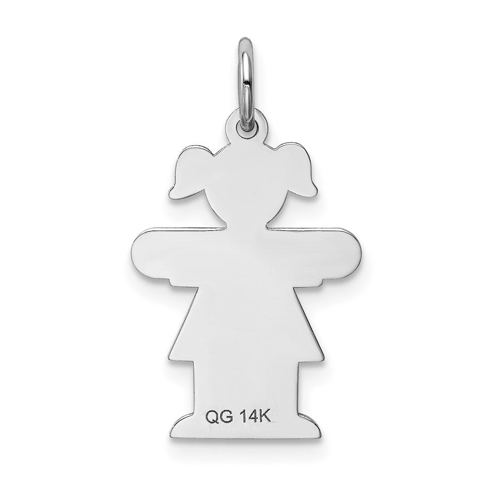 14K Weißgold 14K Weißgold Kinder Charm