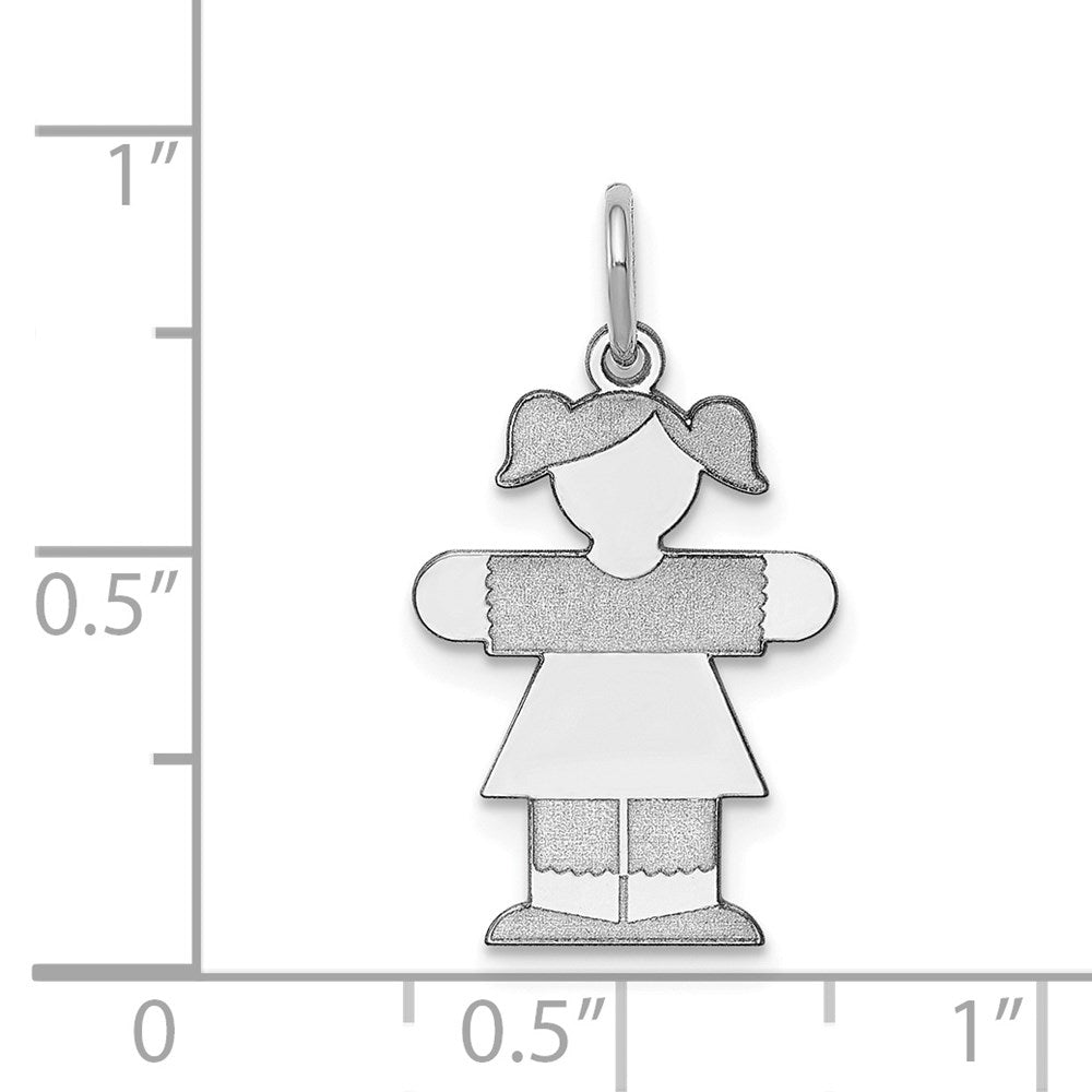 14K Weißgold 14K Weißgold Kinder Charm
