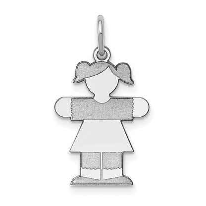 14K Weißgold 14K Weißgold Kinder Charm