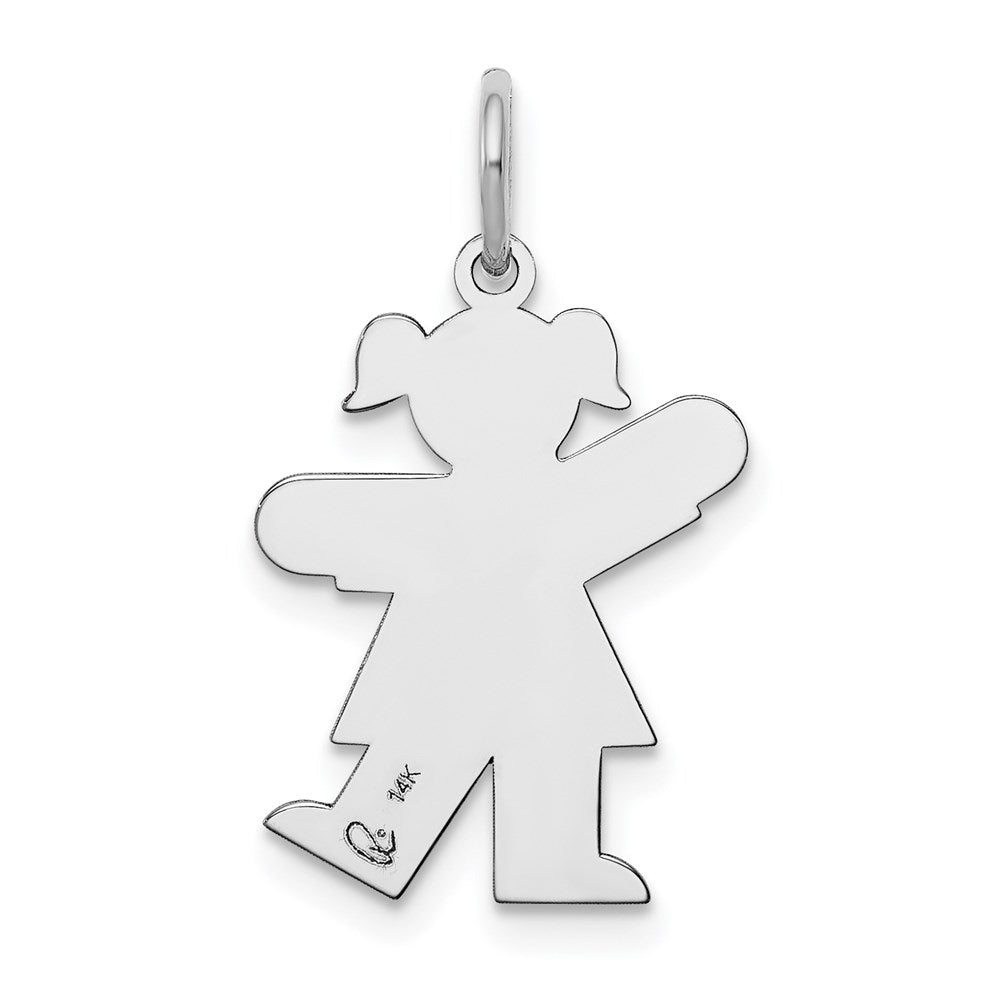 14K Weißgold 14K Weißgold Kinder Charm