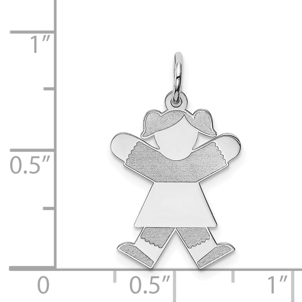 14K Weißgold 14K Weißgold Kinder Charm