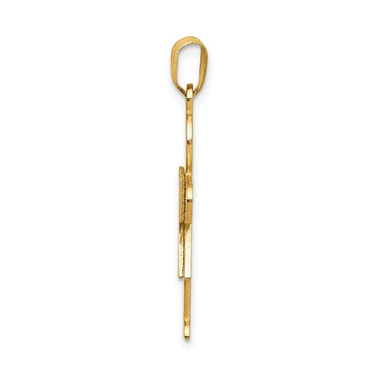 14K Gelbgold 14K Mädchen Charm