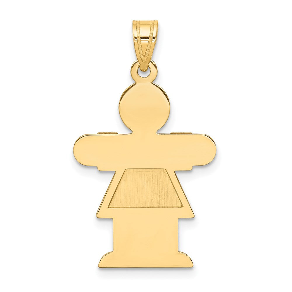 14K Gelbgold 14K Mädchen Charm