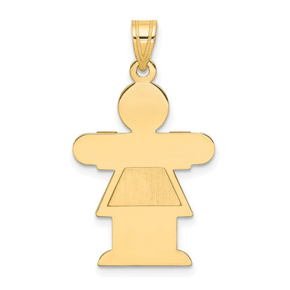 14K Gelbgold 14K Mädchen Charm