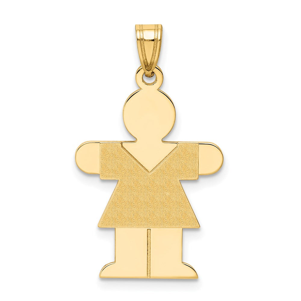 14K Gelbgold 14K Mädchen Charm