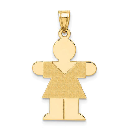 14K Gelbgold 14K Mädchen Charm