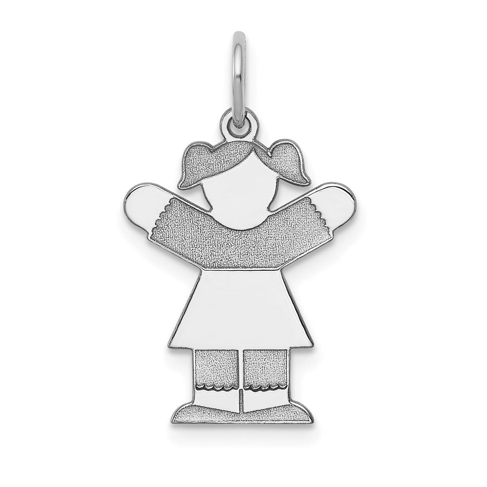 14K Weißgold 14K Weißgold Kinder Charm