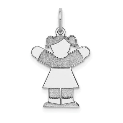 14K Weißgold 14K Weißgold Kinder Charm