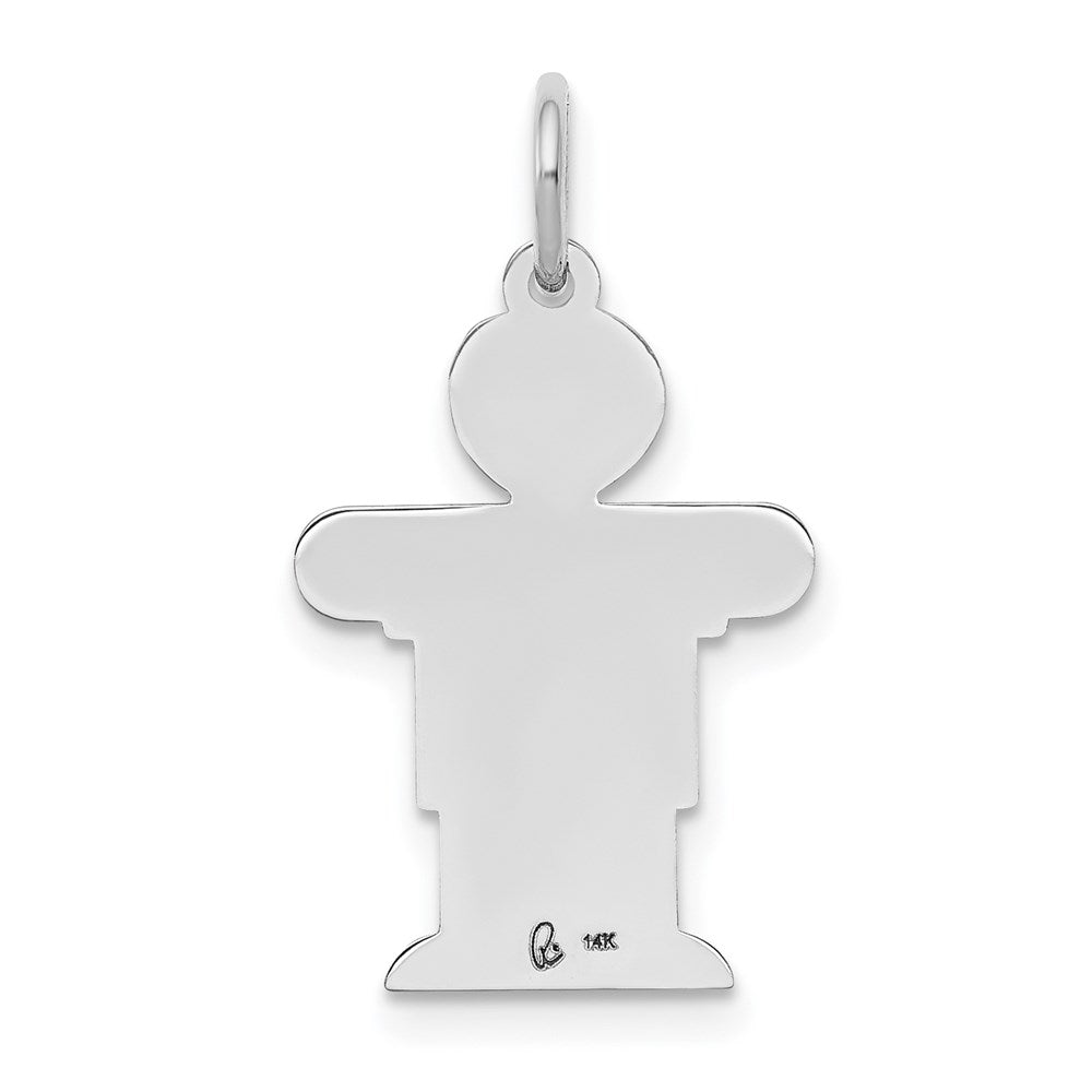 14K Weißgold 14K Weißgold Kinder Charm