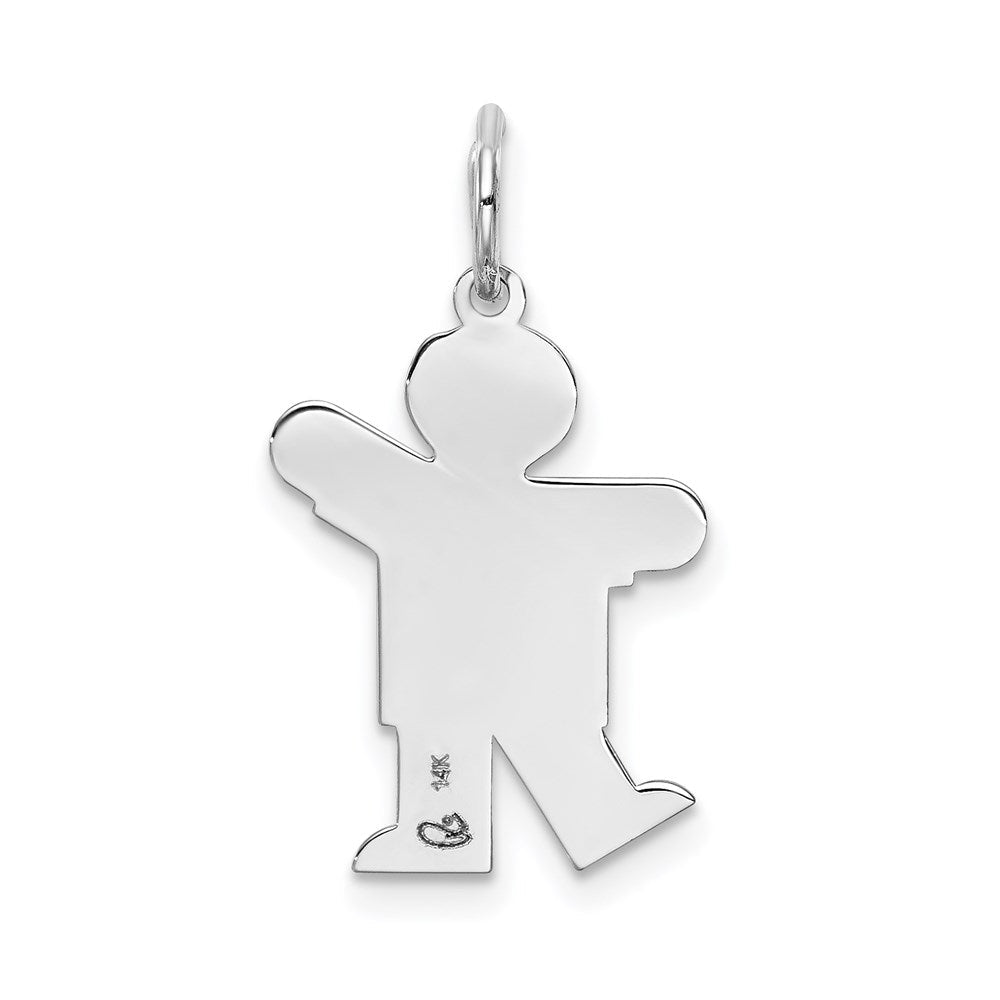 14K Weißgold 14K Weißgold Kinder Charm