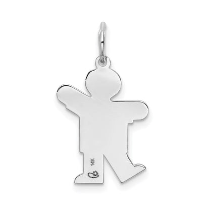 14K Weißgold 14K Weißgold Kinder Charm