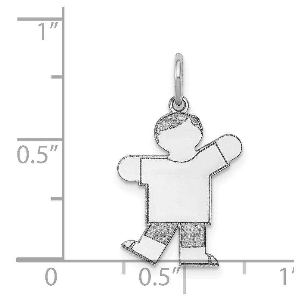 14K Weißgold 14K Weißgold Kinder Charm