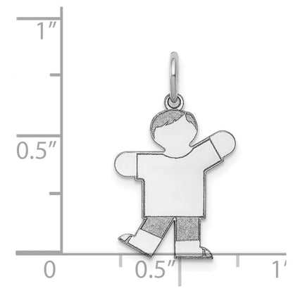 14K Weißgold 14K Weißgold Kinder Charm