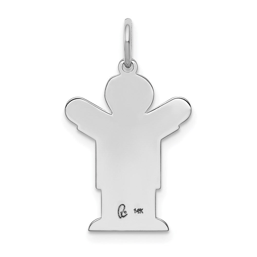 14K Weißgold 14K Weißgold Kinder Charm