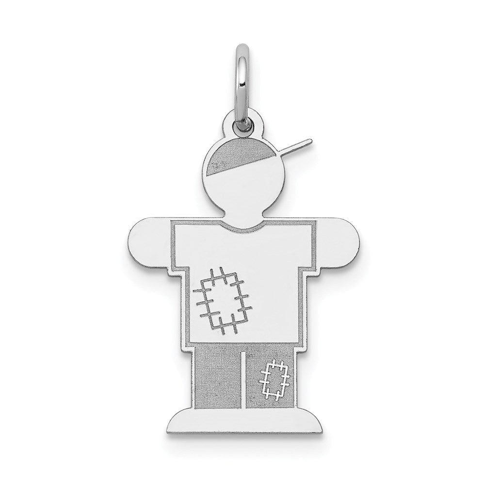 14K Weißgold 14K Weißgold Kinder Charm