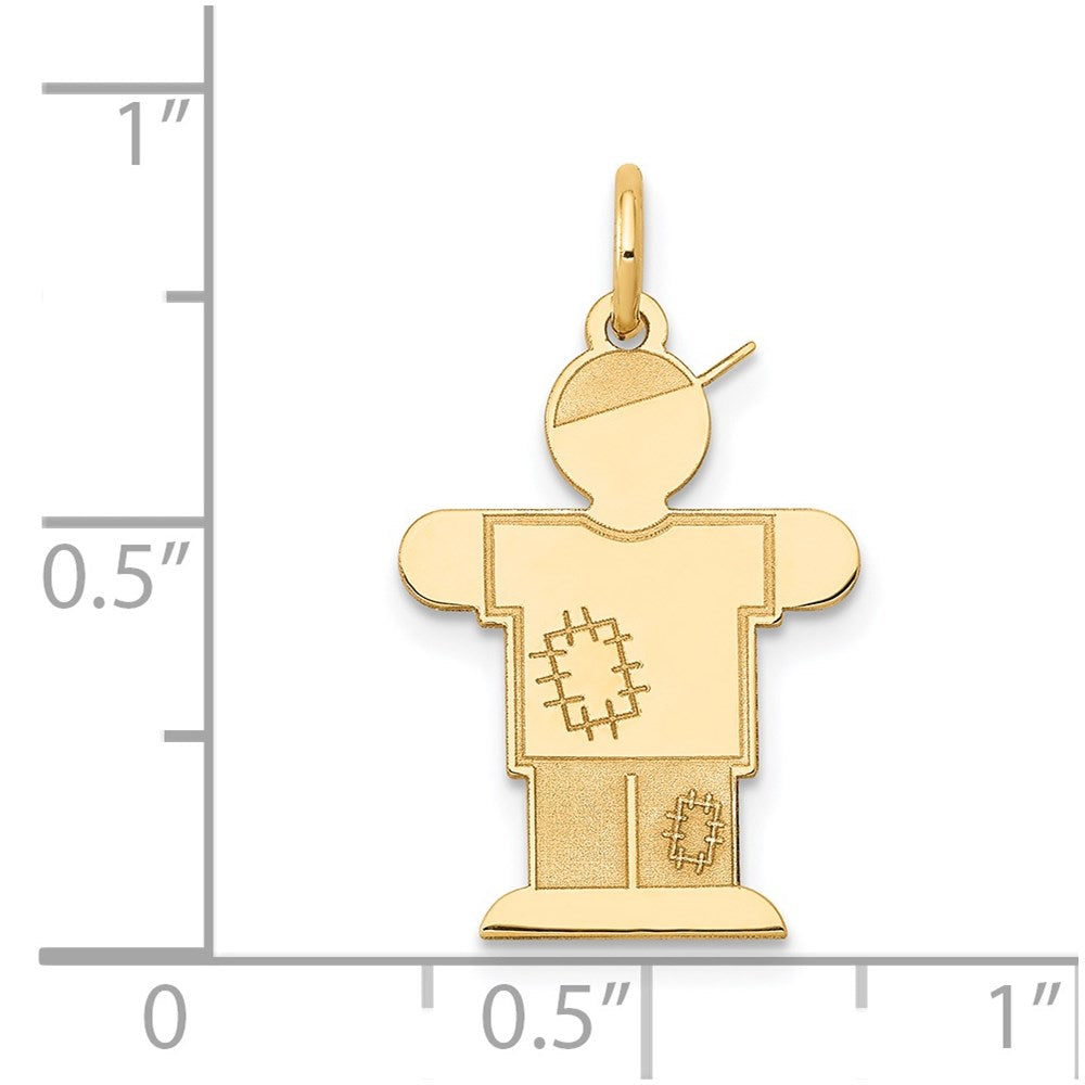 14K Gelbgold 14K Kinder Charm