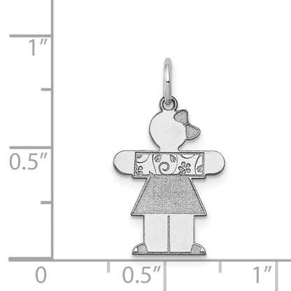 14K Weißgold 14K Weißgold Kinder Charm