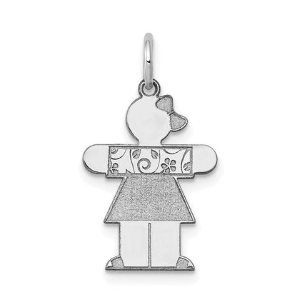 14K Weißgold 14K Weißgold Kinder Charm