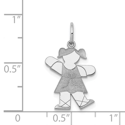 14K Weißgold 14K Weißgold Kinder Charm