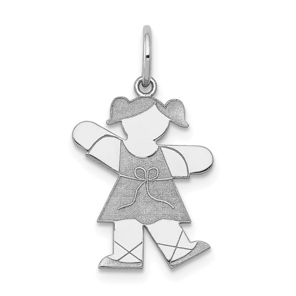 14K Weißgold 14K Weißgold Kinder Charm