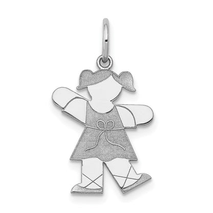 14K Weißgold 14K Weißgold Kinder Charm