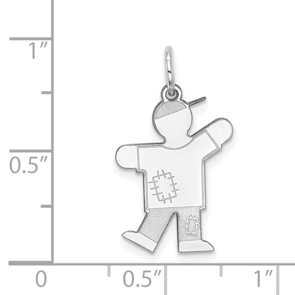 14K Weißgold 14K Weißgold Kinder Charm
