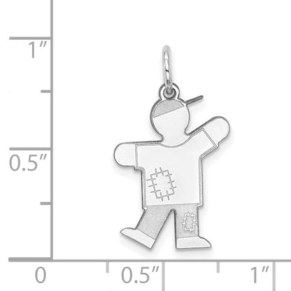 14K Weißgold 14K Weißgold Kinder Charm