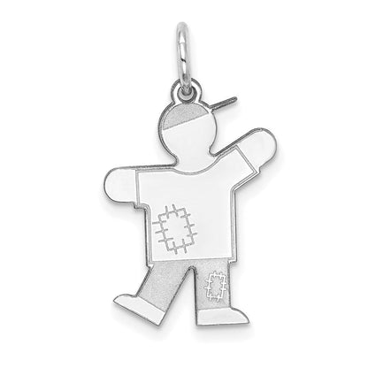 14K Weißgold 14K Weißgold Kinder Charm