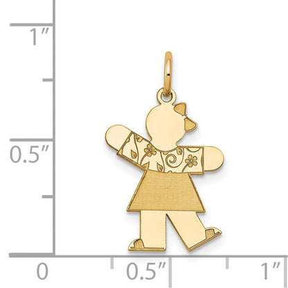 14K Gelbgold 14K Kinder Charm