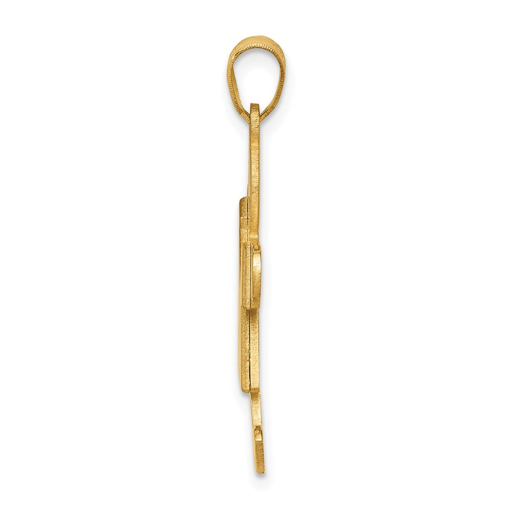 14K Gelbgold 14K Mädchen Charm