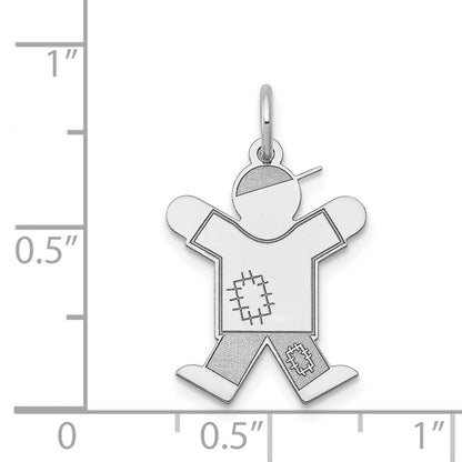 14K Weißgold 14K Weißgold Kinder Charm