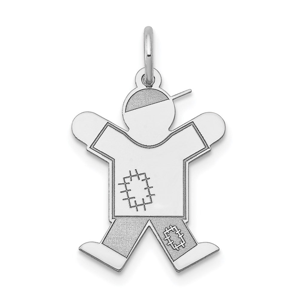 14K Weißgold 14K Weißgold Kinder Charm