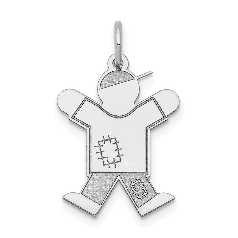 14K Weißgold 14K Weißgold Kinder Charm