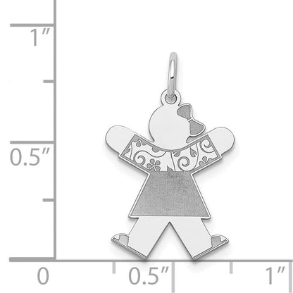 14K Weißgold 14K Weißgold Kinder Charm