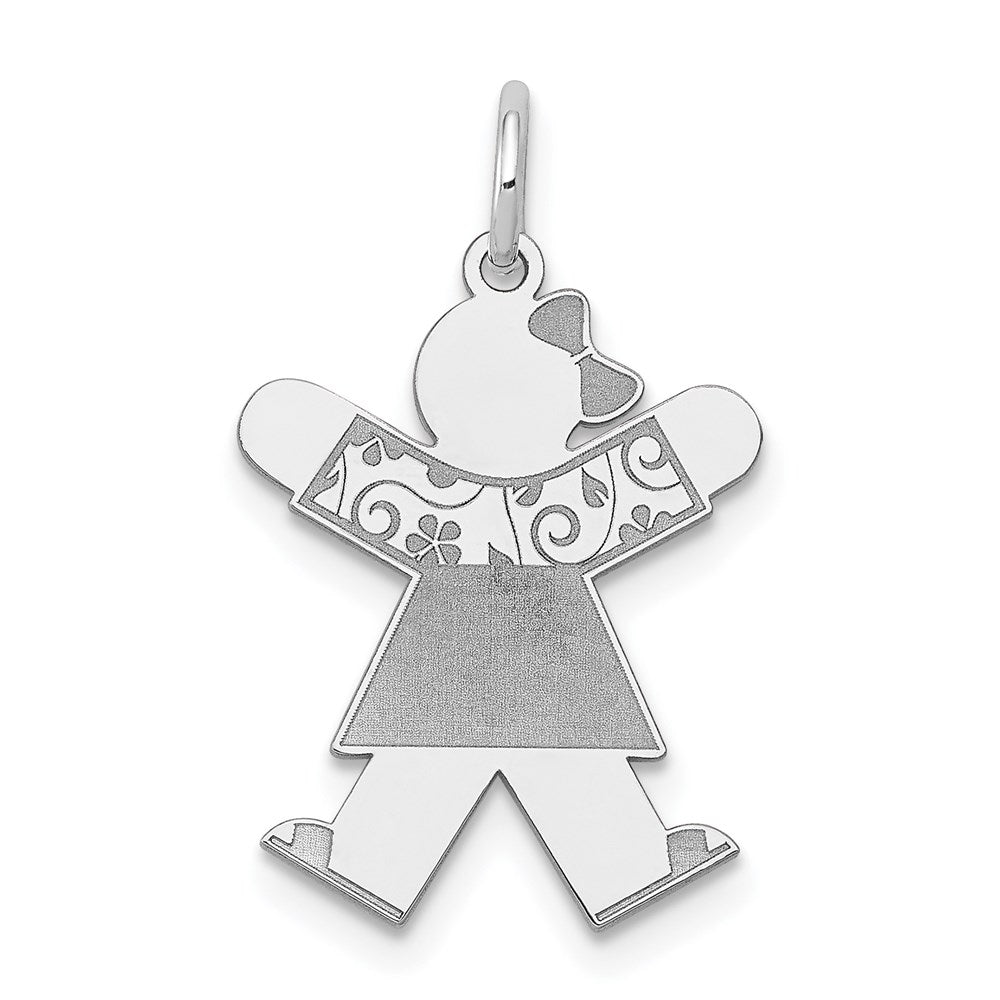 14K Weißgold 14K Weißgold Kinder Charm