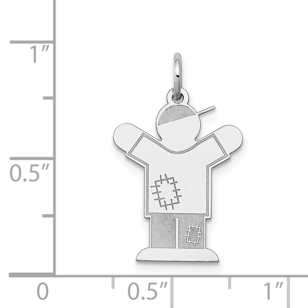 14K Weißgold 14K Weißgold Kinder Charm