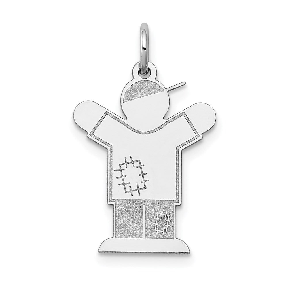 14K Weißgold 14K Weißgold Kinder Charm