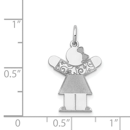 14K Weißgold 14K Weißgold Kinder Charm