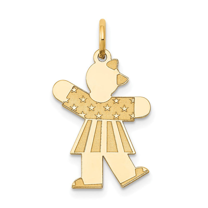 14K Gelbgold 14K Kinder Charm