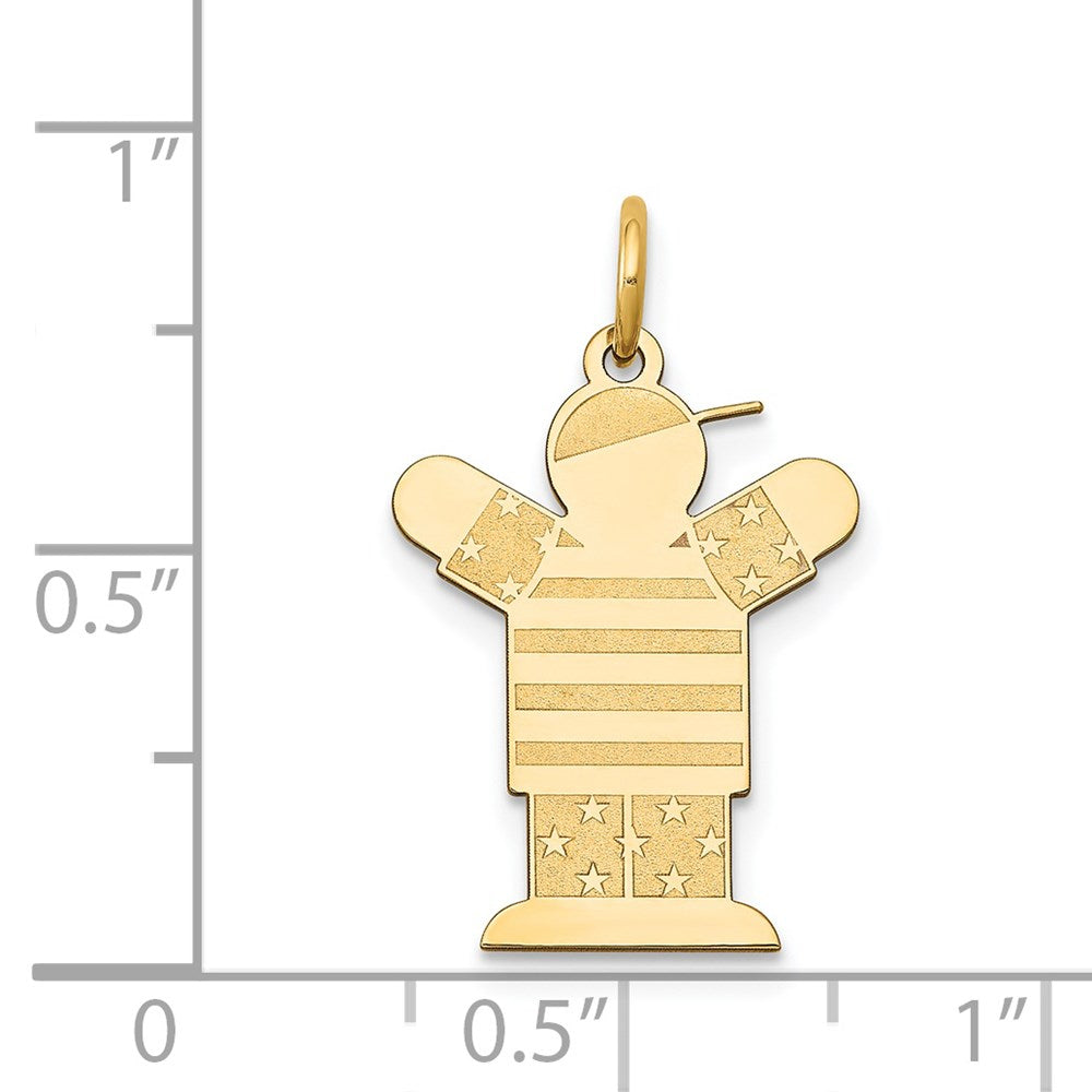 14K Gelbgold 14K Kinder Charm